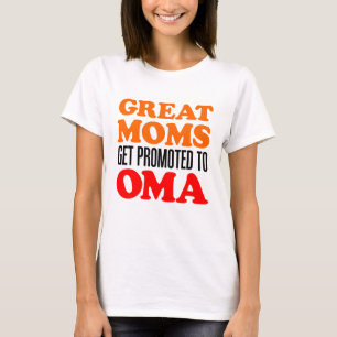 Underbar mammor som främjas till Oma T-shirt