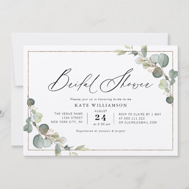 underbar manus Grey ram möhippa Inbjudningar (Framsida)