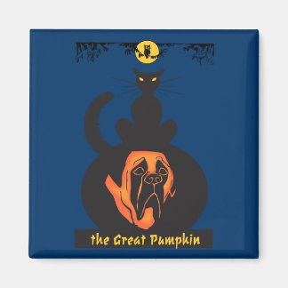 Underbar Mastiff Pumpkin Magnet