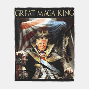 Underbar Mega Kung USA flagga Proud Ultra Maga Tru Fleecefilt