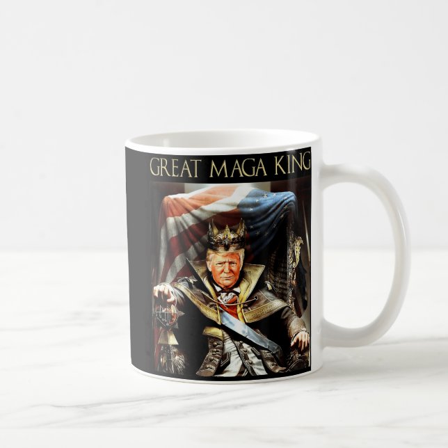 Underbar Mega Kung USA flagga Proud Ultra Maga Tru Kaffemugg (Höger)