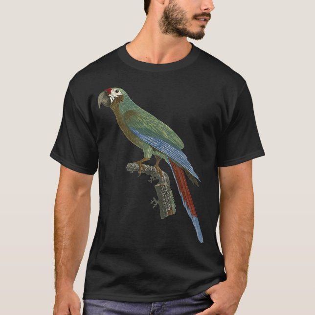 Underbar militär Macaw T Shirt (Framsida)