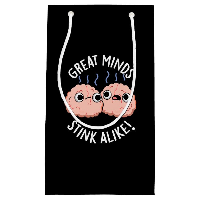 Underbar Minds Stink Alike Funny Brain Pun Mörk BG (Framsidan)