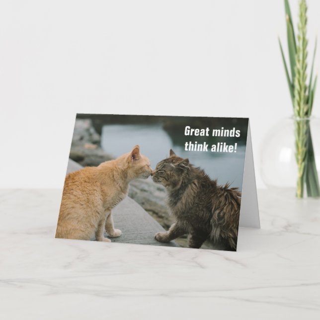 Underbar Minds Tänka Alike Kort (Framsida)