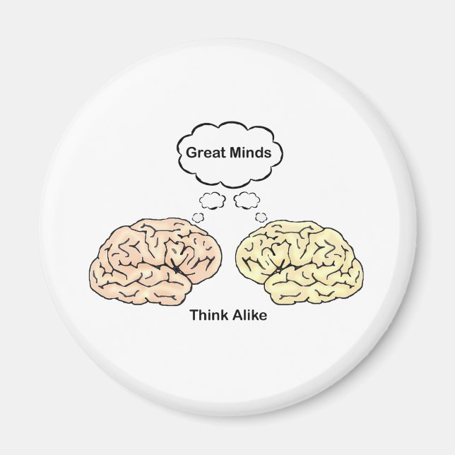 Underbar Minds Tänka Alike Magnet (Framsidan)