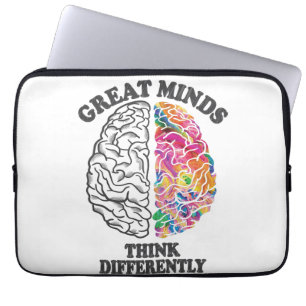 Underbar Minds Tänka Olika hjärnor Laptop Fodral
