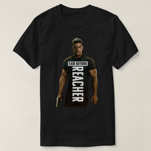 Underbar modell Reacher Cult Horror Spooky Serial  T Shirt (Design framsida)