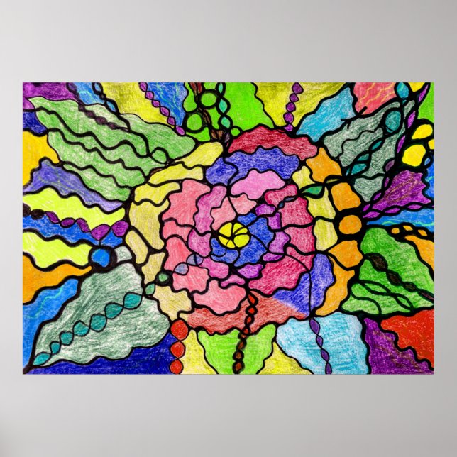 Underbar modern modern konst poster (Framsidan)