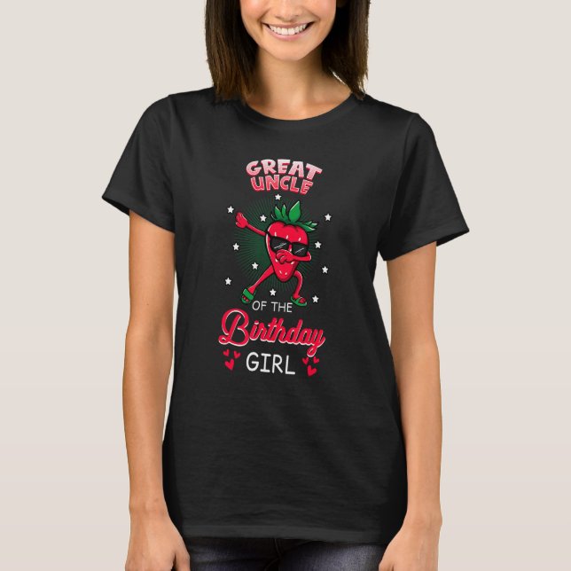 Underbar morbror i födelsedagstjuvbersdabbin t shirt (Framsida)