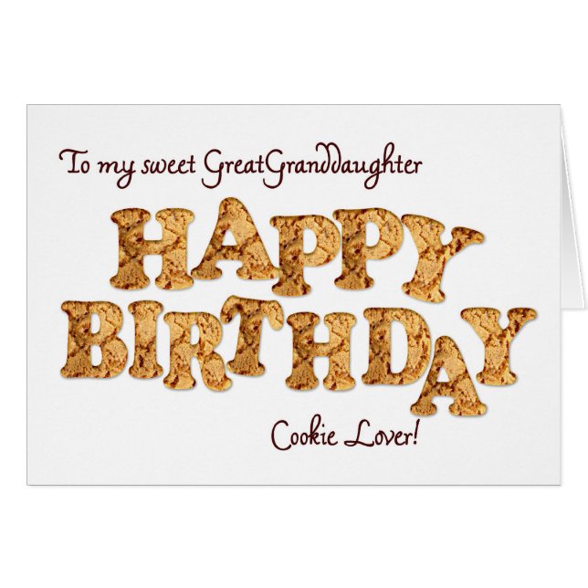 Underbar mordotter, kort för en cookie älskare (Framsidan Horizontal)