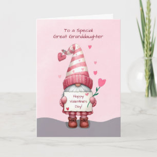 Underbar mordotter Valentines day Gnome Kort