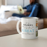 Underbar morfar | 6 Fotofamilj Kaffemugg<br><div class="desc">Modern 6 fotokollage mugg för underbara farfar. Lägg till ditt val av anpassning. Visning din familj eller många generation av foton. Använda designen verktyg om du vill välja färg, lägga till foton, ändra typsnitt och färger om du vill skapa din egen nyckelroll av typen "one-of-a-natura". Perfekt till alla morföräldrar! -...</div>