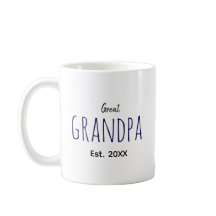 Underbar morfar Est. 20XX Underbar Grandpa-present