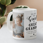 Underbar mormaféfamilj Photo Two-Tone Coffee Mugg<br><div class="desc">Modern underbar mormor bild mugg med det söta ordspråket "du satte underbaren i underbart mormor",  två bilder av barnbarnen,  ett hjärta,  deras namn och texten "mormas håller vårt lilla händer ett tag,  men våra hjärtan för alltid".</div>