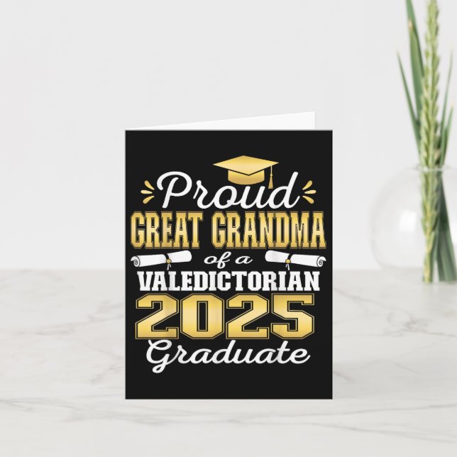 Underbar mormor 2025, Valediktorian Student Kort (Framsida)
