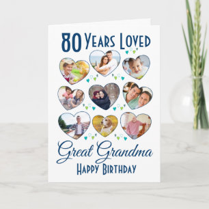 Underbar mormor Birthday Photo Collage Kort