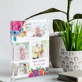 Underbar mormor Du är förtjust i Vibrant Blommigt