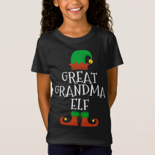 Underbar mormor Elf-julmatchningsfamiljen Pajama T Shirt