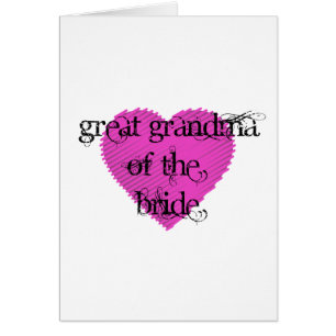 Underbar mormor från Bride Hälsningskort