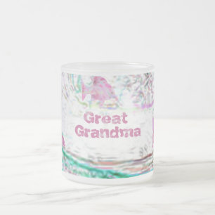Underbar mormor frostad glasmugg