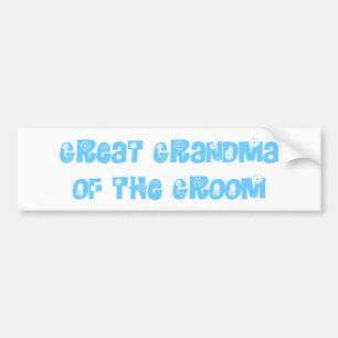 Underbar mormor i Groom Bildekal