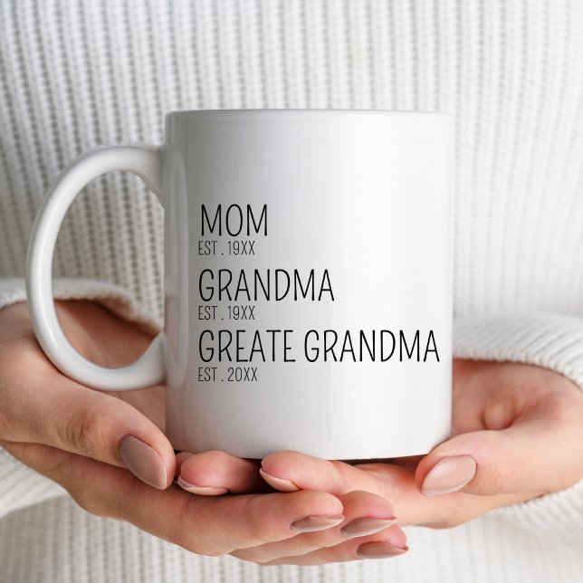 Underbar mormor Nyfödd ny Mamma som ny förälder Mugg (Skapare uppladdad)