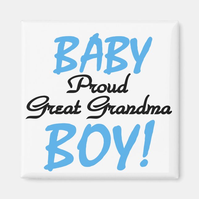 Underbar mormor Pojke Tshirts och presenter Magnet (Framsidan)