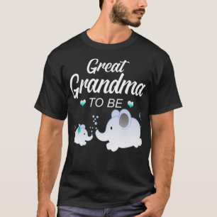 Underbar mormor som ska vara elefantbabyskor för p t shirt