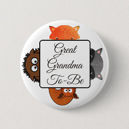 Underbar mormor som ska vara knapp Skogsskog, tema