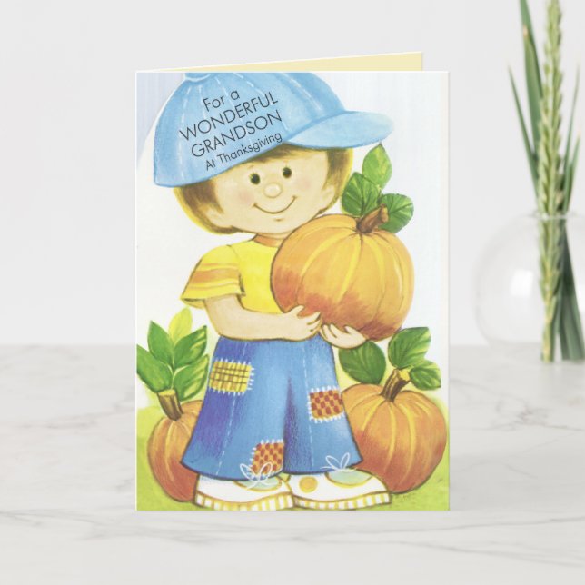 Underbar morson-Thanksgiving Helgkort (Framsida)