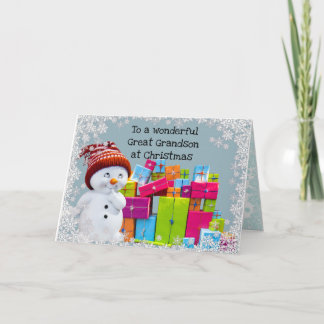 Underbar morson vid jul kort