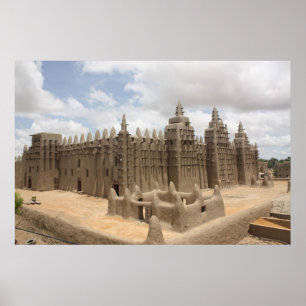 Underbar moské av Djenne Poster
