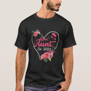 Underbar Moster till mormor 2023 Gravid Meddelande T Shirt