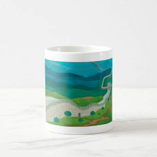 Underbar mur av China Kaffe Mugg