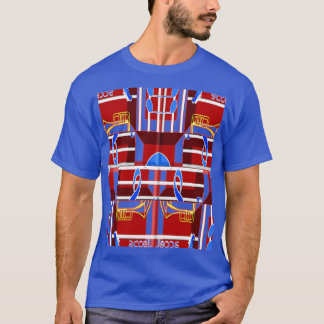 Underbar musik Blå sommar vibbar Geometrisk Romant T Shirt