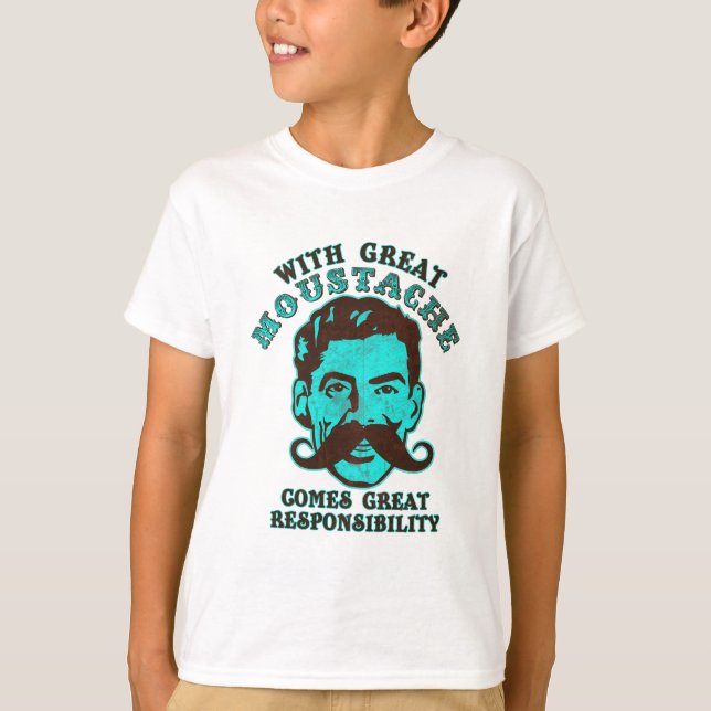 Underbar Mustache Tee (Framsida)