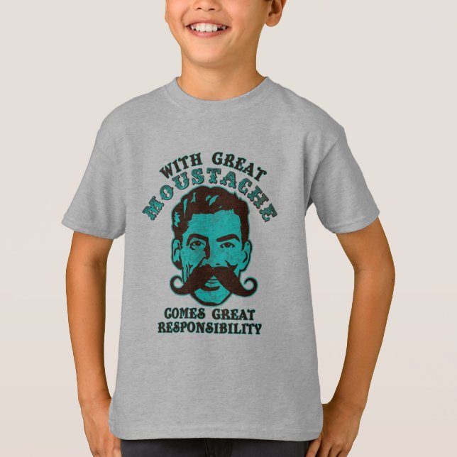Underbar Mustache Tee Shirt (Framsida)