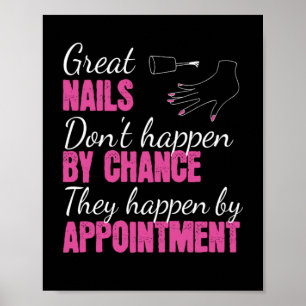 Underbar Nagel Fingernail Manicuant Poster