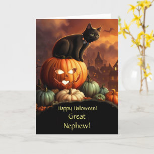 Underbar Nephew Happy halloween med milande pumpki Kort
