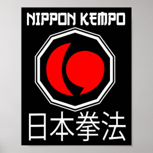 Underbar Nippon Kempo Design Japan Shorinji Karate Poster