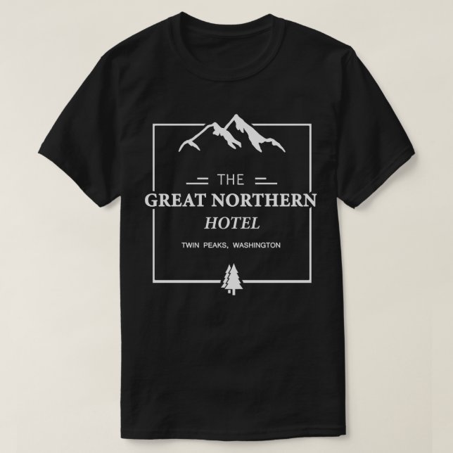 Underbar Northern Hotel Twin Peaks TShirt T Shirt (Design framsida)