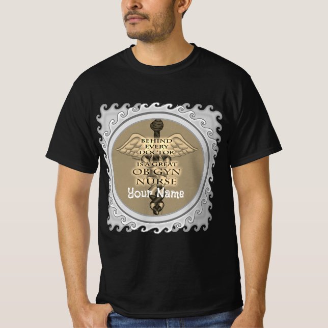 Underbar OBGyn Nurse T Shirt (Framsida)