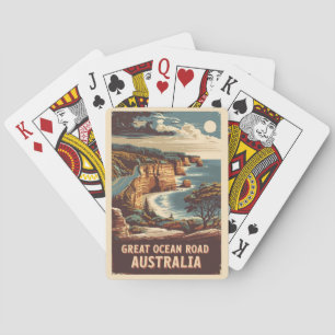 Underbar Ocean Road Australia Illustration Travel Casinokort