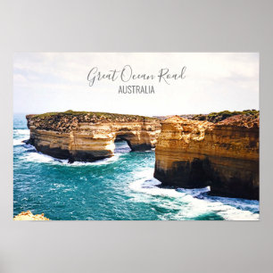 Underbar Ocean Road Victoria Australia-resa Poster