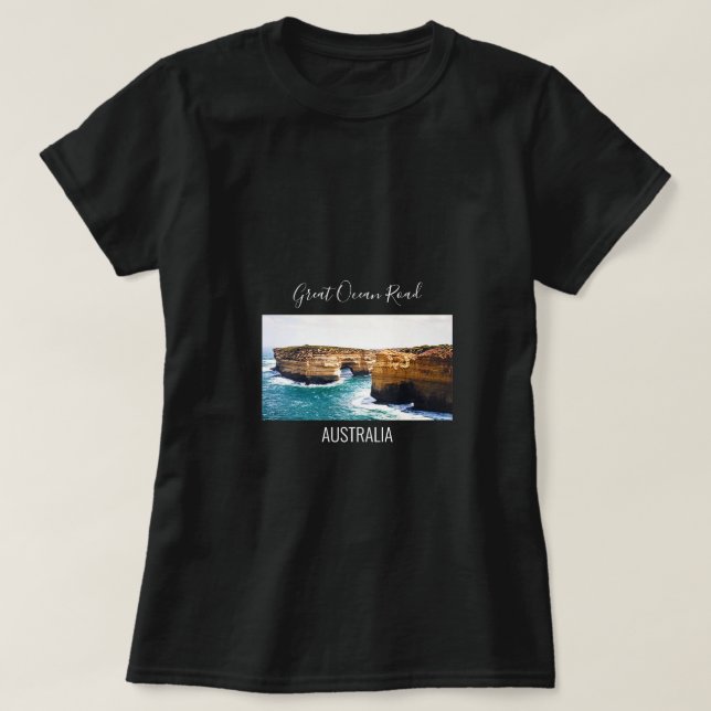 Underbar Ocean Road Victoria Australia-resa T Shirt (Design framsida)