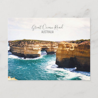Underbar Ocean Road Victoria Australia-resa Vykort