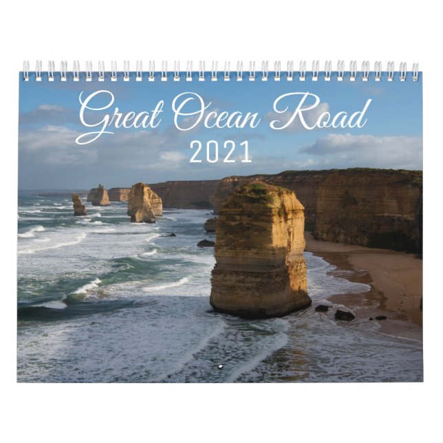 Underbar Ocean Road Victoria Australia Road Resa Kalender (Omslag)