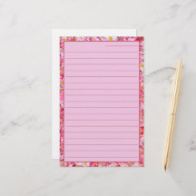 underbar och Söt rosa blommigt Led