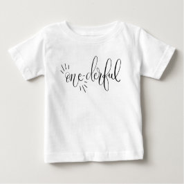 Underbar Onederful första födelsedagutslagsplats T Shirt