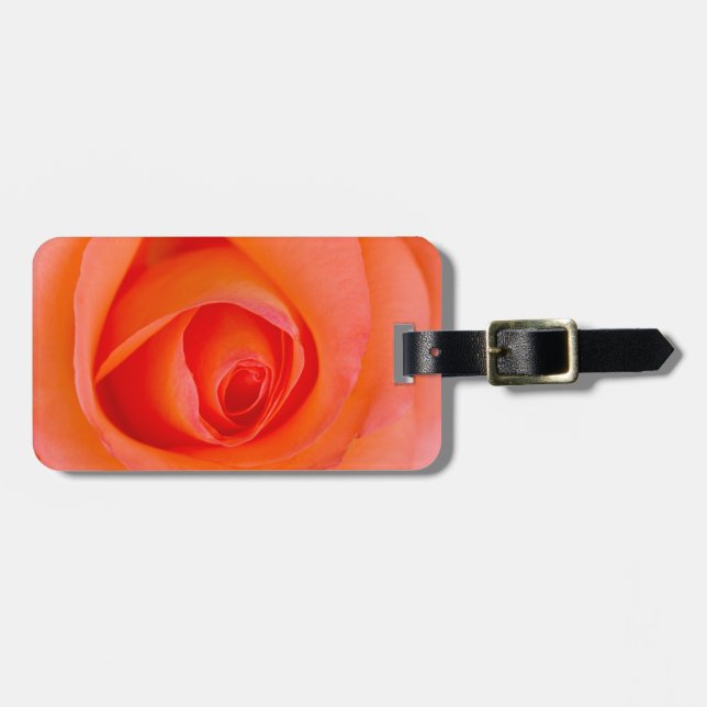 Underbar Orange Ros Knopp Bagagebricka (Horisontell Framsida)